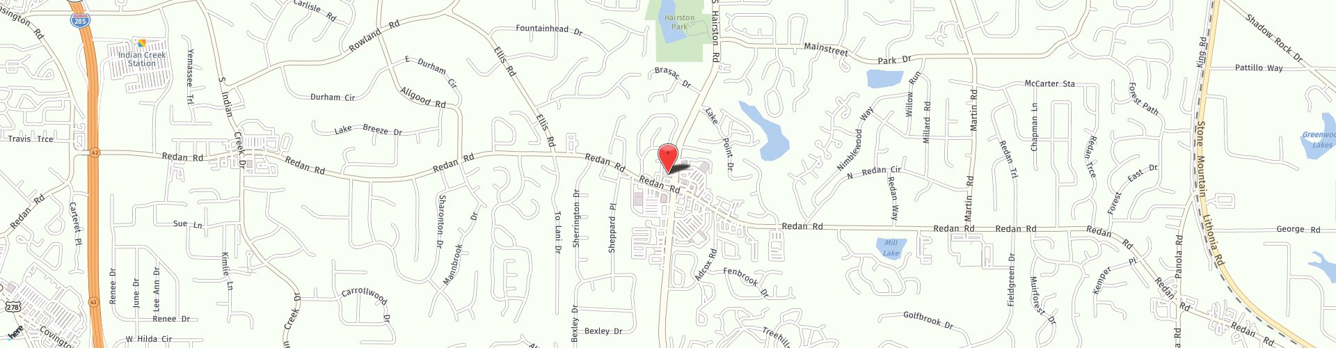 Location Map: 1147 S. Hairston Rd Stone Mountain, GA 30088